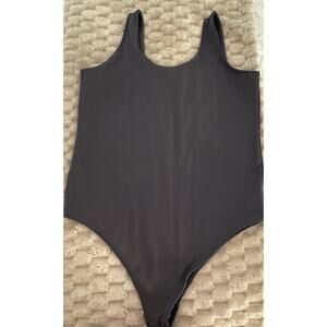 Torrid Sculpting Knit Double Scoop Bodysuit Womens Plus Gray Size 1